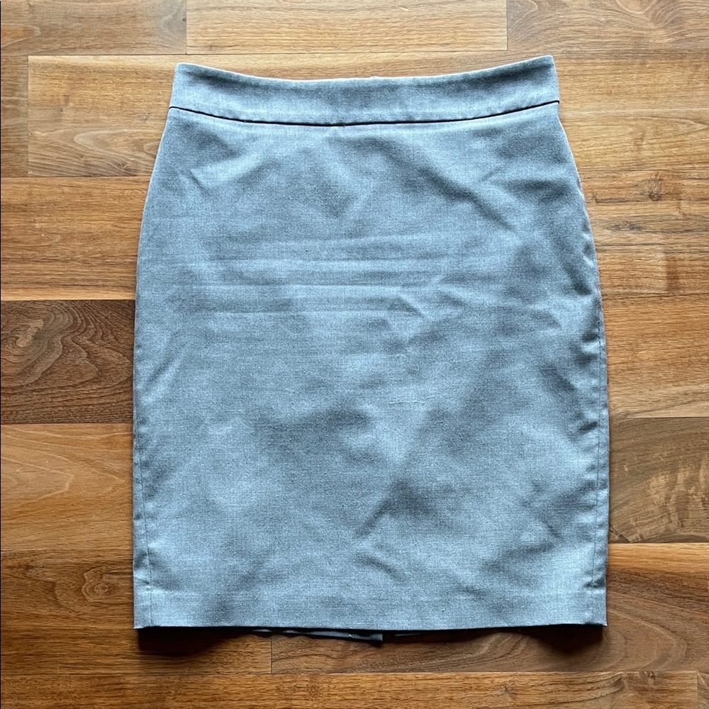 Ann Taylor Classic Gray Pencil Skirt
